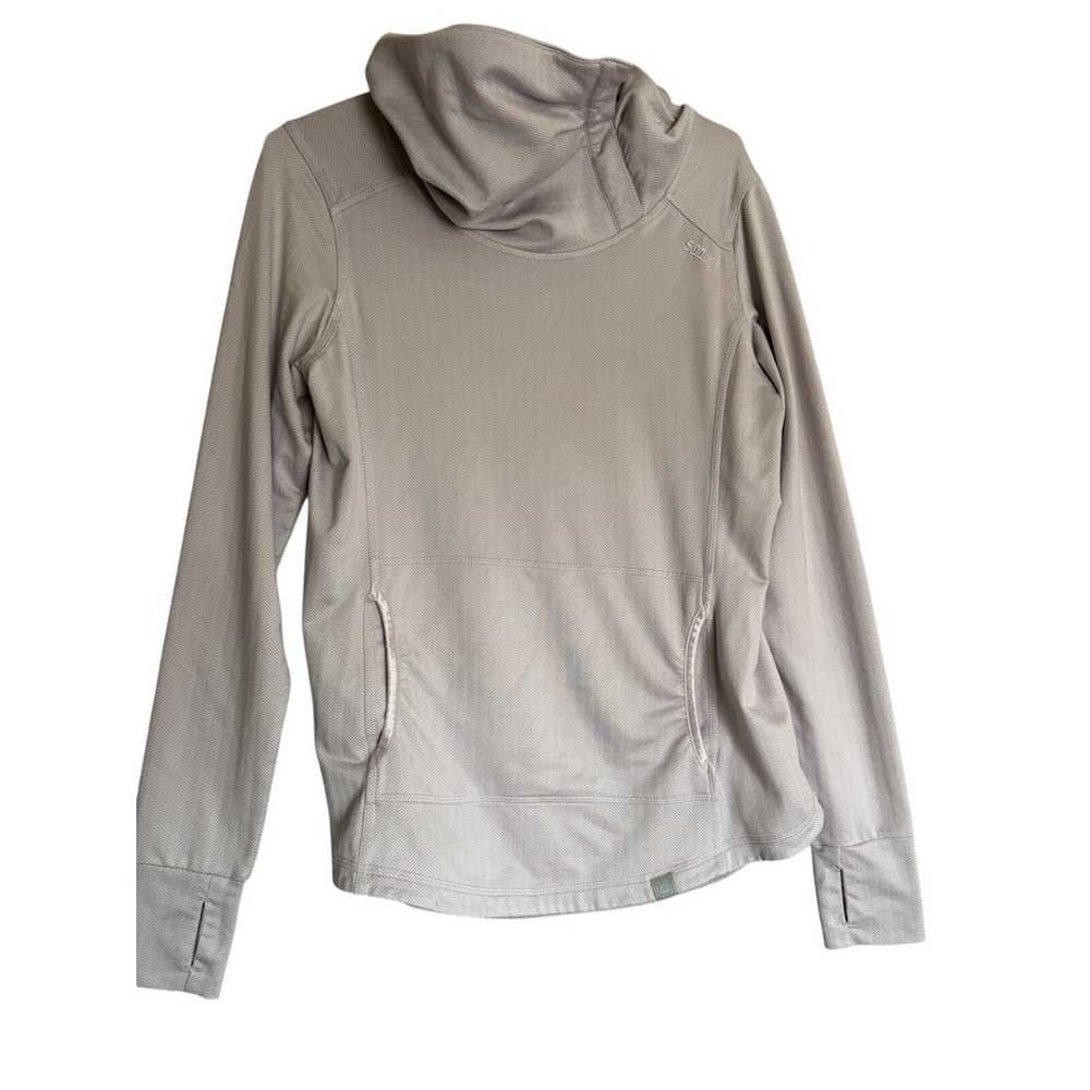5.11 Tactical Womens M Herringbone Cowl Neck Thumbhole Pullover Top Utility Gorp